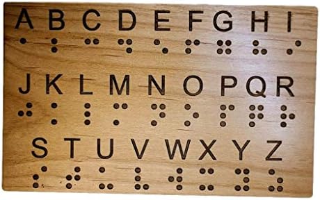 Braille Alphabet Board - Great for Teaching Braille to Sighted Individuals and Escape Rooms Games