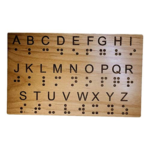 Braille Alphabet Board - Great For Teaching Braille To Sighted Individuals And Escape Rooms Games #TOP5
