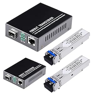 Toolco 2 szt. Gigabit Ethernet Konwerter Mediów