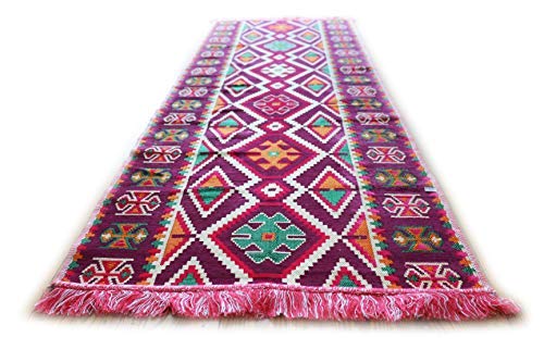 Elessar Novità, 200 cm, x 70 cm, Kelim, orientale, tappeto, tappeto, tappeto, tappeto da corsa, tappeto, tappeto da corsa, tapis, Alfombra, NEU, RS 1345