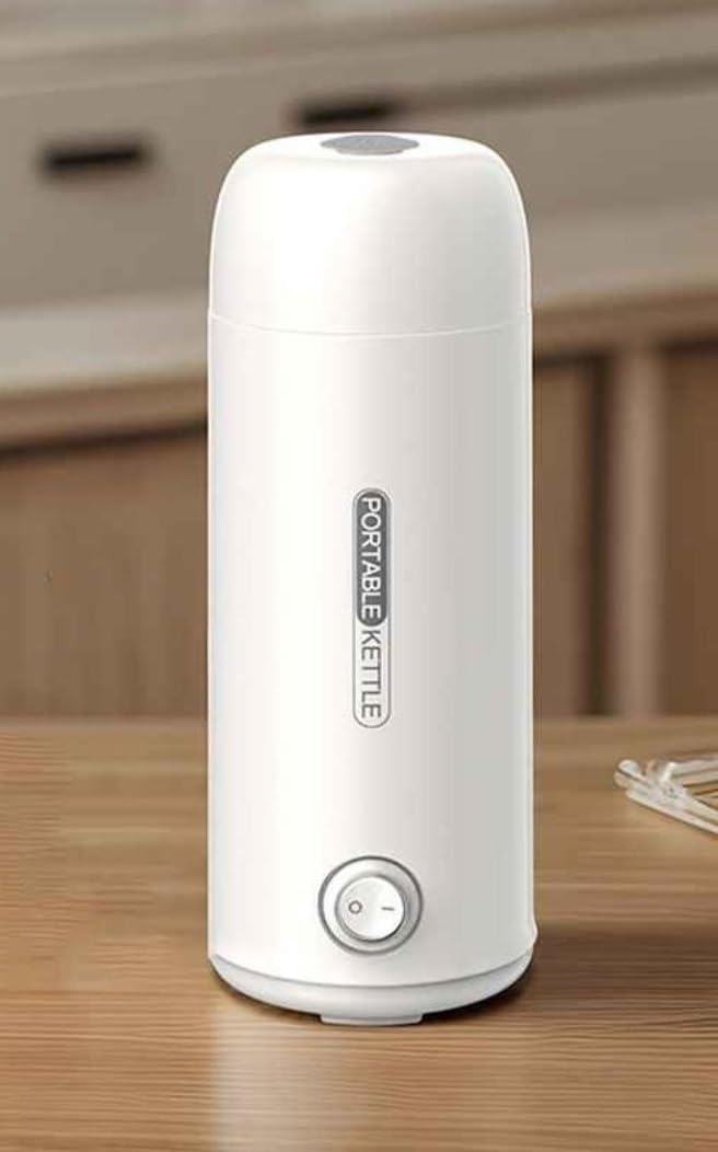 NEEPRA Portable Electric Kettle 400ml | Mini Electric Kettle for Hot Water, Tea & Coffee | Bottle-Shaped Kettle for Tea, Coffee & More (Portable)