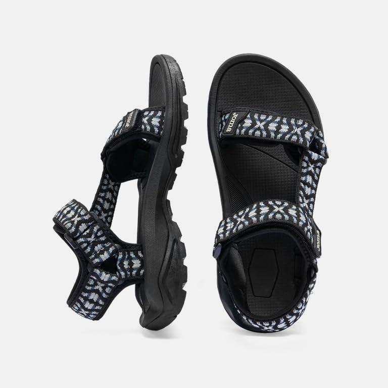 Joma Climber Negro – Sandalias trekking hombre con triple ajuste | Sandalias cómodas, suela antideslizante y gran amortiguación