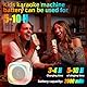 TANALAZ Karaoke Maschine 2 Mikrofone für Jungen Mädchen, tragbare Bluetooth-Lautsprecher mit dynamischen Lichtern für Kinder Erwachsene Mini Voice Changer Mikrofon Lautsprecher Set mit Telefonhalter