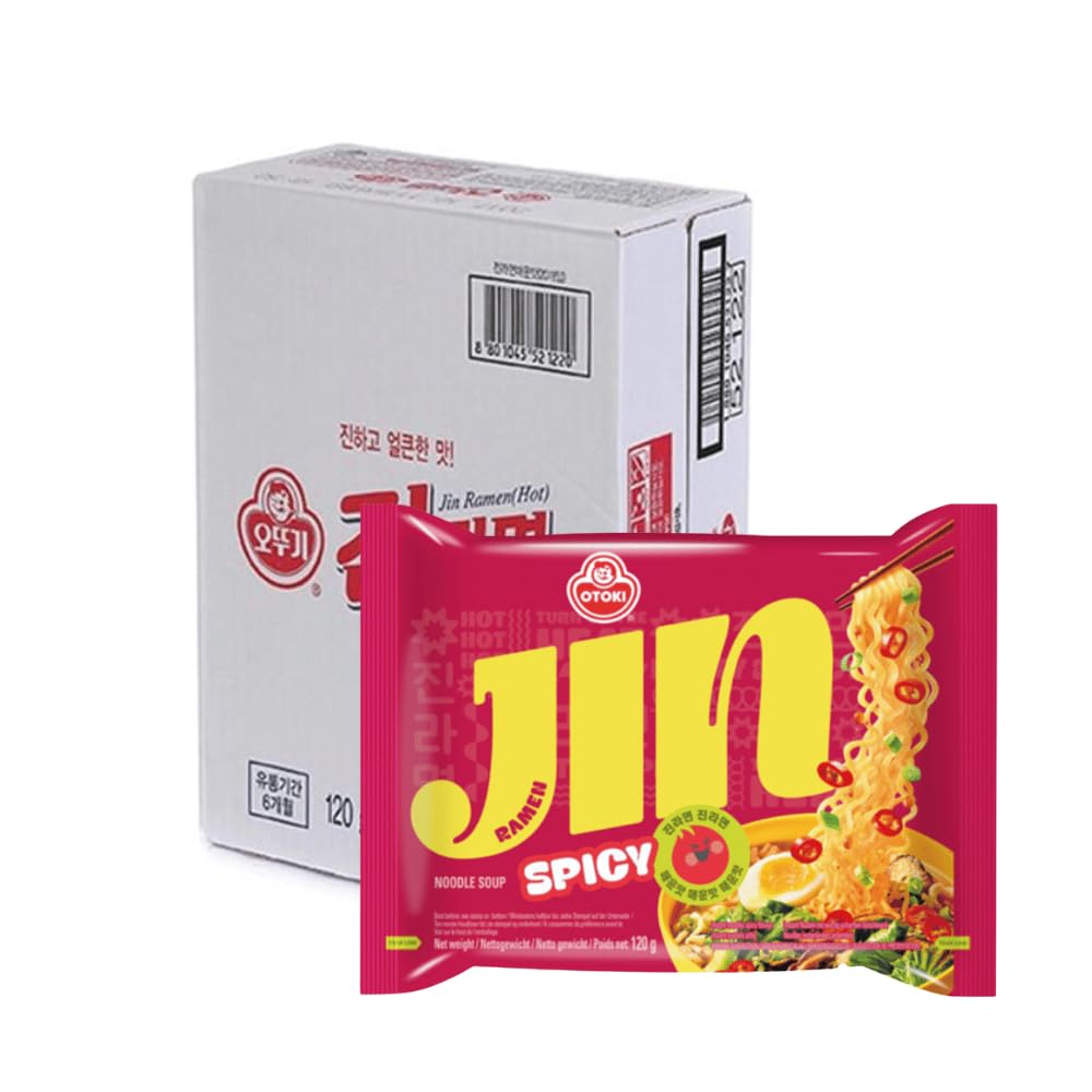 Ottogi Jin Ramen (Spicy) 120g (Pack of 20)