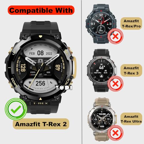 Image of YODI Sturdy Strap Band Compatible With Amazfit T-Rex 2 Smartwatch Only, Braided design Classic Nylon Straps Accessories for Amaz fit Trex2 Men and Women