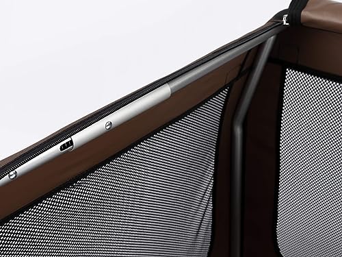 Hundebox TrendPet TPX90-Pro - Leichte, Faltbare Transportbox fürs Auto mit Aluminium Rahmen