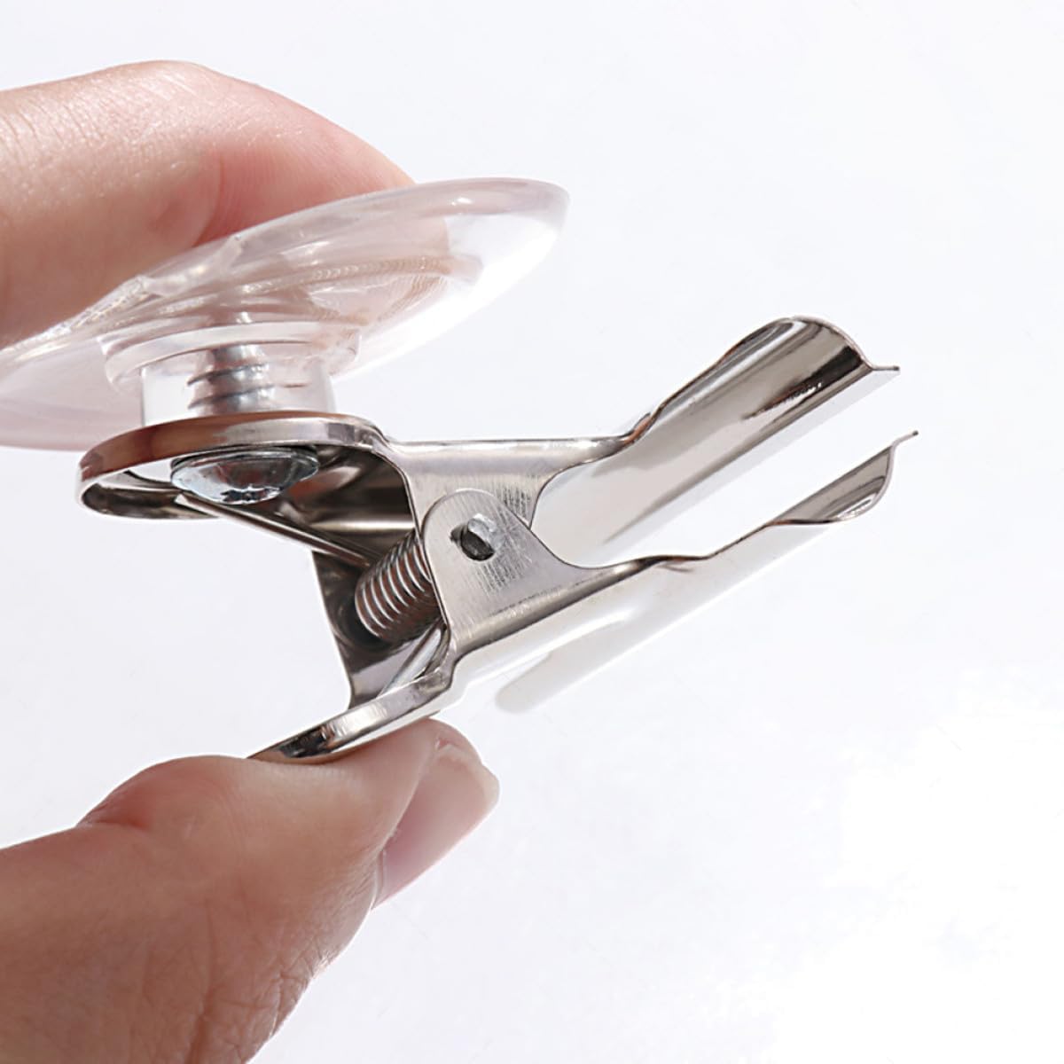 Stainless Suction Clips 5pcs Stainless Steel and PVC Reusable image 4