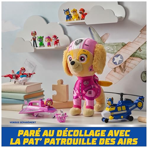 Paw Patrol - Pat Patrouille - Véhicule Figurine Marcus Air Rescue - Voiture Figurine À Collectionner - Projectiles Mission Voltige - Pat Patrouille Véhicule - Voiture Enfant - Jouet Enfant 3 Ans Et +
