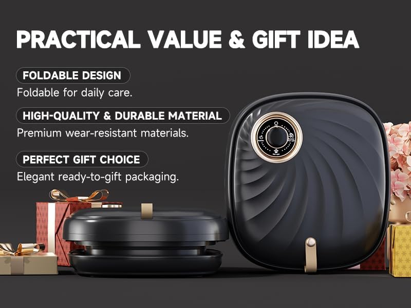 Deluxe Foot Bath Massage Spa with Temperature Control, Electric Heated Foot Soaking Tub for Professional Pedicure Foot Spa Massager with Bubbles, Remote Control and Shiatsu Rollers Black - Image 9