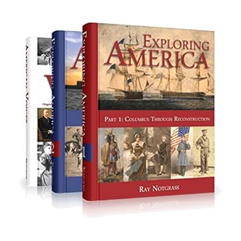 Hardcover Exploring America : American History, English, and Bible for High School (3 Volume Set) Book