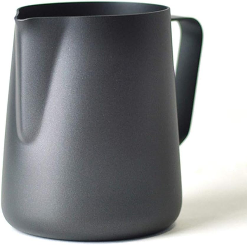 XUYAN Milk Jug, Espresso Milk Frothing Pitcher Stainless Steel, Coffee Milk Jug for Cappuccino, Barista, Espresso Making, Latte Art,600ML