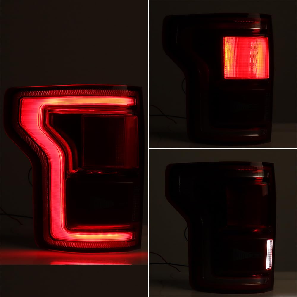 Astra Depot Left Taillight Assembly Replacement for 2015-2017 Ford F150 BLIS Blind Spot Brake Turn Signal Reverse Tail Lamp Driver Side FO2800259 HL-3Z13405-D