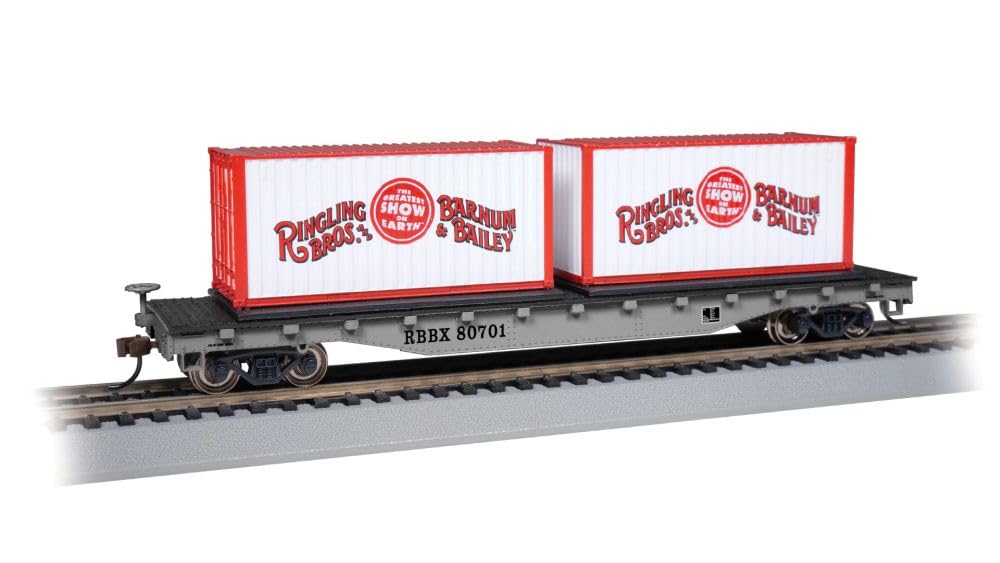 Voiture plate Ringling Bros Bachmann HO pour stabiliser vos convois de cirque