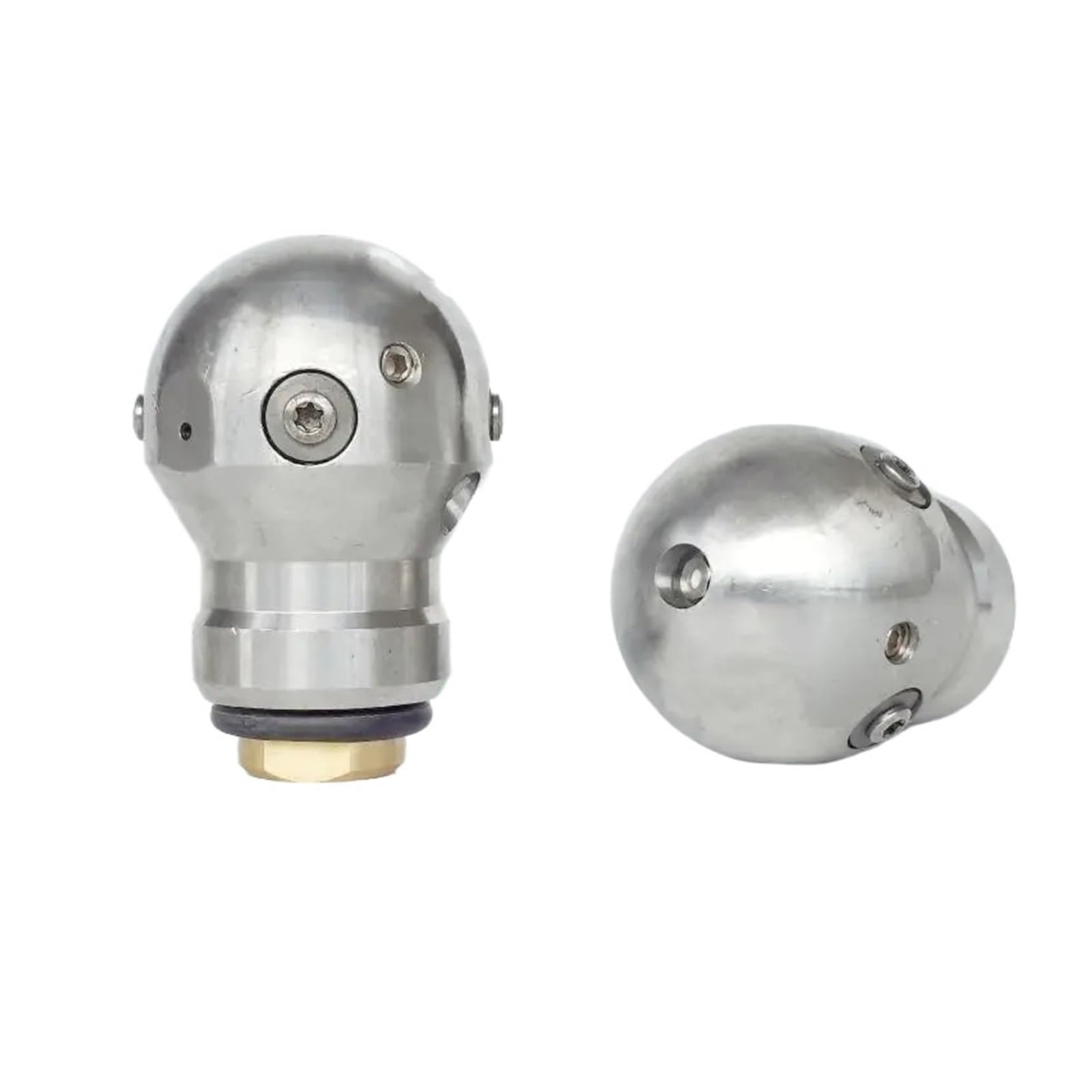 Ugello sfera rotante per fognatura inox, filetto femmina 3/8