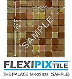 FLEXIPIXTILE, SAMPLE, Aluminum Mosaic Tile, Peel & Stick, Kitchen Backsplash, Accent Wall, THE PALACE