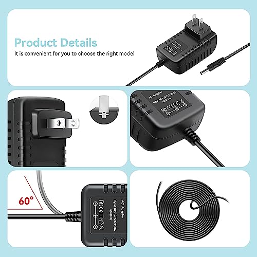 GIZMAC Compatible Replacement AC Adapter Charger for Pioneer RMX 1000 Remix Station DJ Effects Processor Power Cord - Thumbnail 5