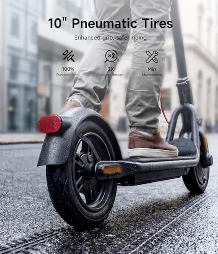 Image of NAVEE V25 /G5 Series Electric Scooter for Adults, 19 MPH &15.5-43 Miles, 600-1000W Motor, 10 inch Tires, Foldable Commuting E-Scooter with Dual Brake Suspension
