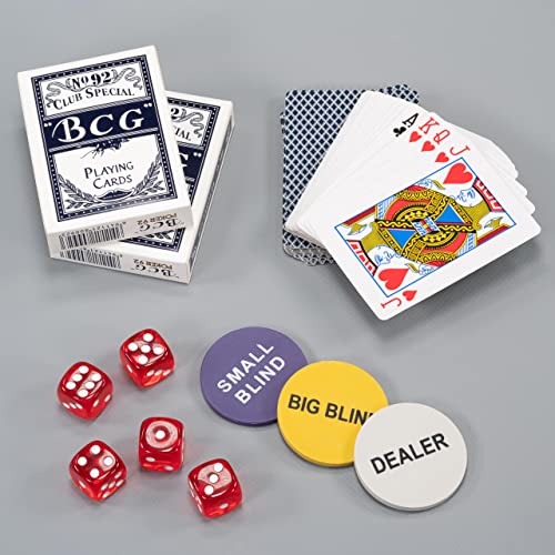 Nexos Pokerkoffer Pokerset 500 300 Laser Pokerchips Poker Komplett Set 12 g Chips Deluxe Größe wählbar (500 Chips)