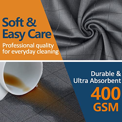 Carbon Microfiber Cleaning Cloth Glass Window Polishing Lint Free Streak Free Easy Clean Rag Reusable For Mirror Kitchen Dish Auto Detailing, Pack Of 3, 12"X12", 400Gsm #TOP4