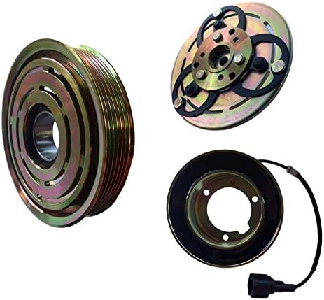 AC Compressor Clutch Kit (6 GROOVE PULLEY, BEARING, COIL, PLATE) FITS: 2000-2006 NISSAN SENTRA 4CYL 1.8L
