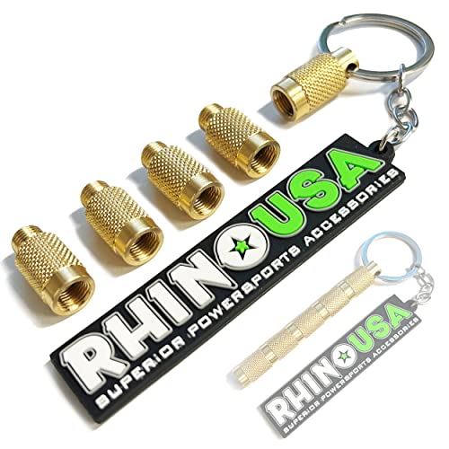 Rhino USA Adjustable Keychain Tire Deflators (0-60psi) Calibrated & Automatic ...