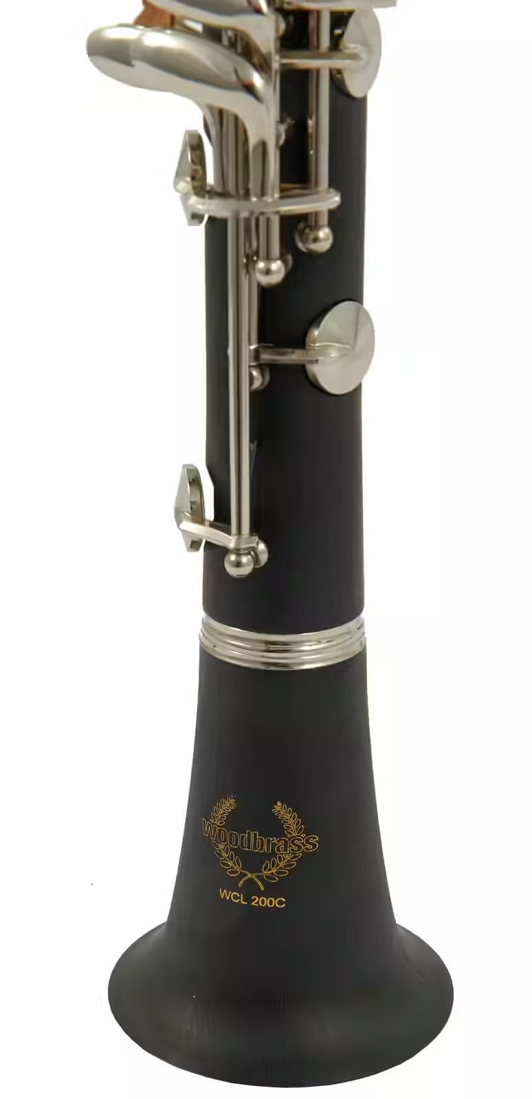 WOODBRASS WCL200C Clarinette en Ut Débutant 17 Clés Système Boehm - Corps ABS Léger, Son Clair & Facile - Instrument Prêt à Jouer avec Étui, Bec & Accessoires Inclus