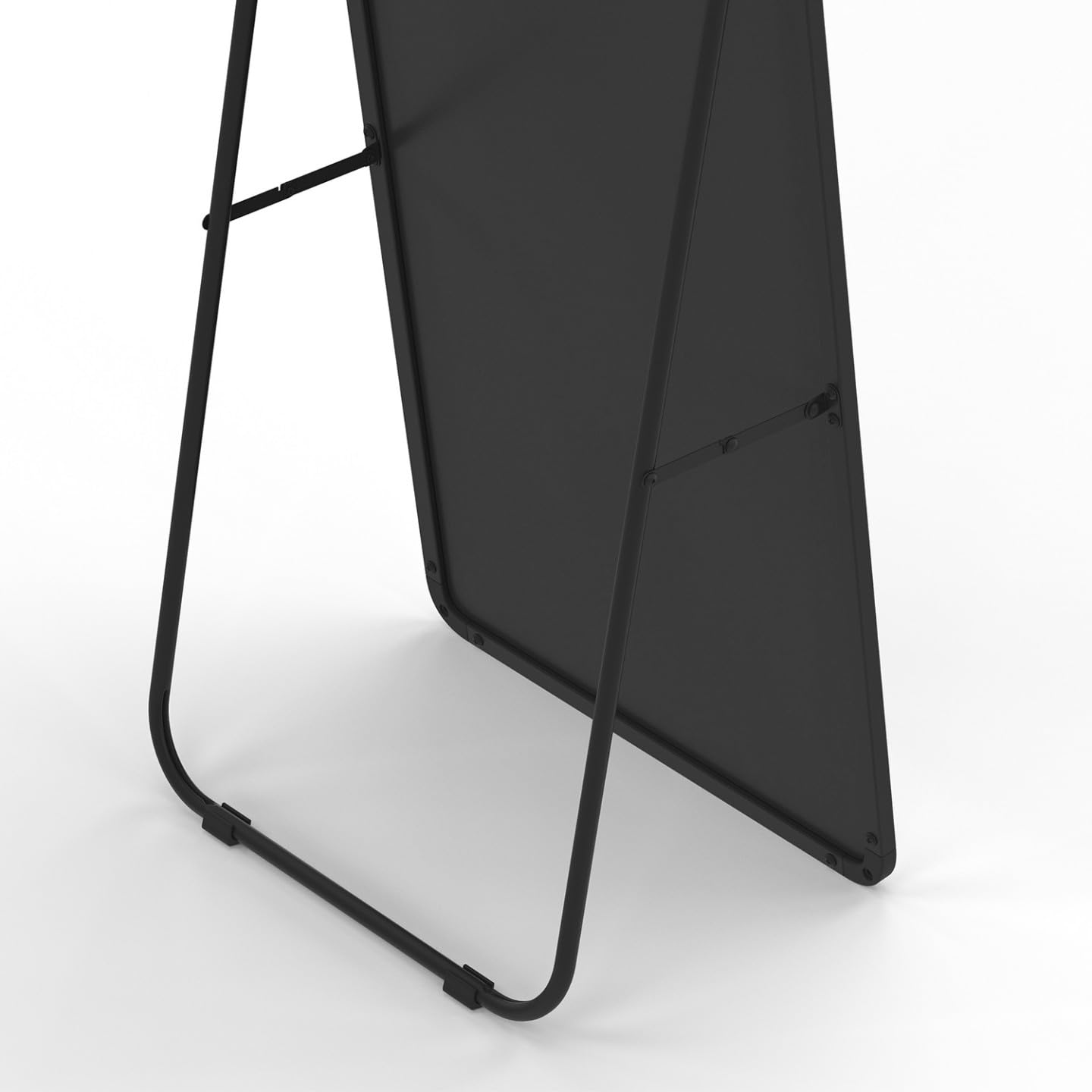 IDMarket - Miroir sur Pied Contour Noir 160 x 40 cm