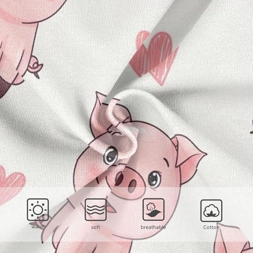 Fun Girls Underwear Toddlers 2t Cotton Girl Panties Cute Cute Cartoon Pink Piglets Beige Undies Kids Briefs3