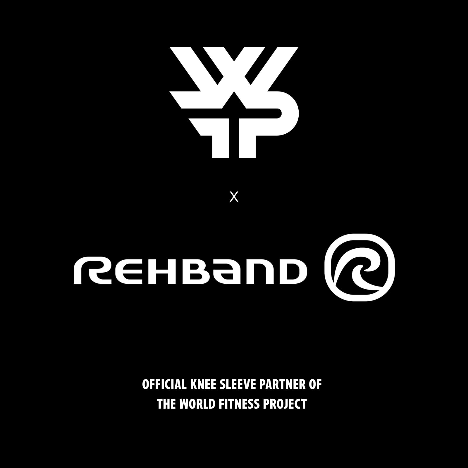 Rehband x World Fitness Project Rodillera para musculación, Soporte de Rodilla para Crossfit y Entrenamiento Intenso, Rodillera de 5 mm de Neopreno, edición WFP, Unisex