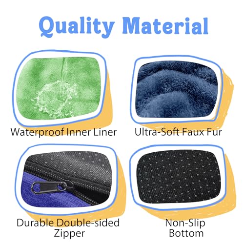 Image of Chez Paw Waterproof Orthopedic XL Dog Bed for Large and Extra Large Dogs | Egg Crate Foam, 4-Sided Bolster Support, Waterproof Liner, Non-Slip Bottom, Machine Washable Cover, 42 x 30 Inch