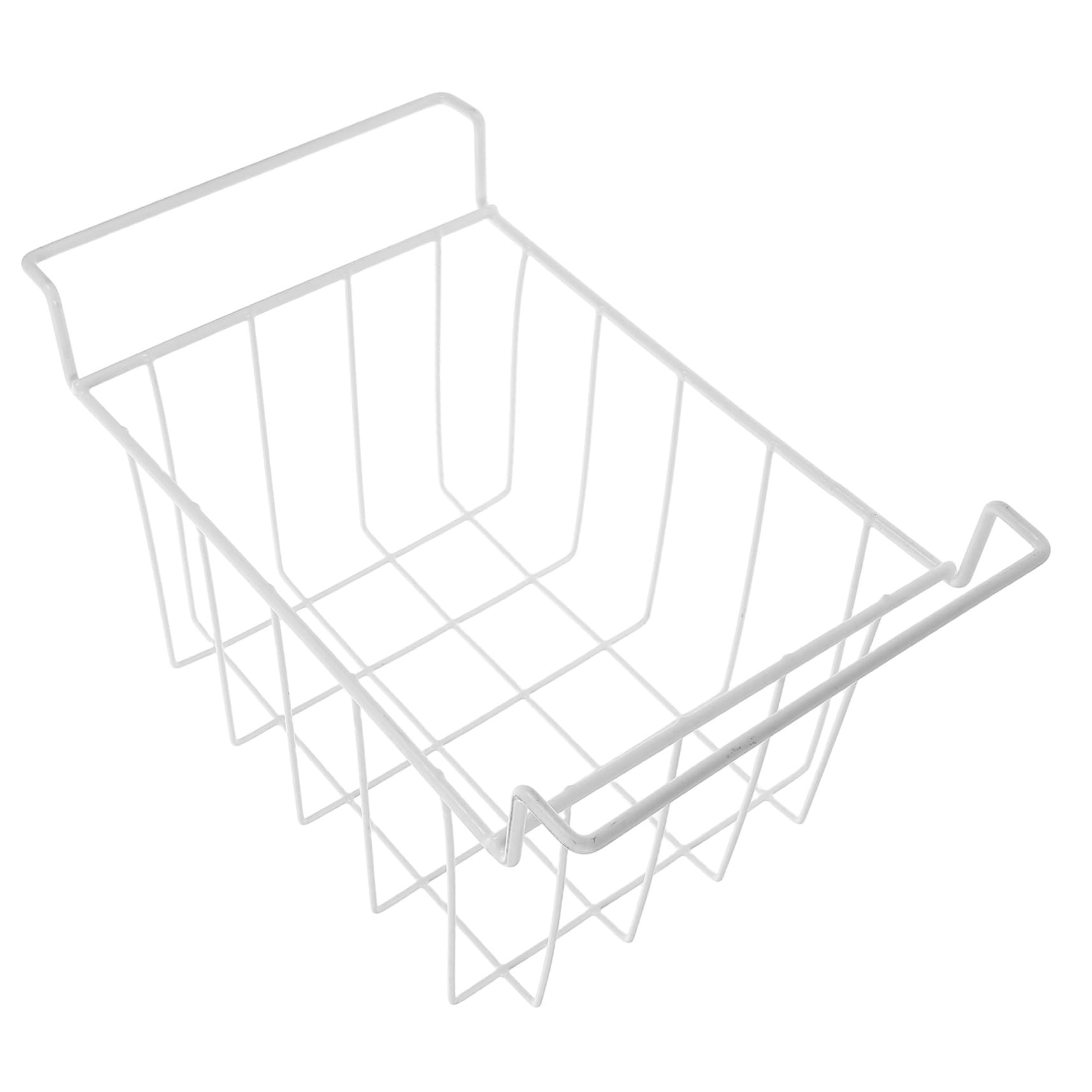 Cesta Organizadora de Alambre para Congelador Horizontal 37x22x20 Cm Hierro Resistente Colgante Multiuso para Cocina Hogar Almacenamiento