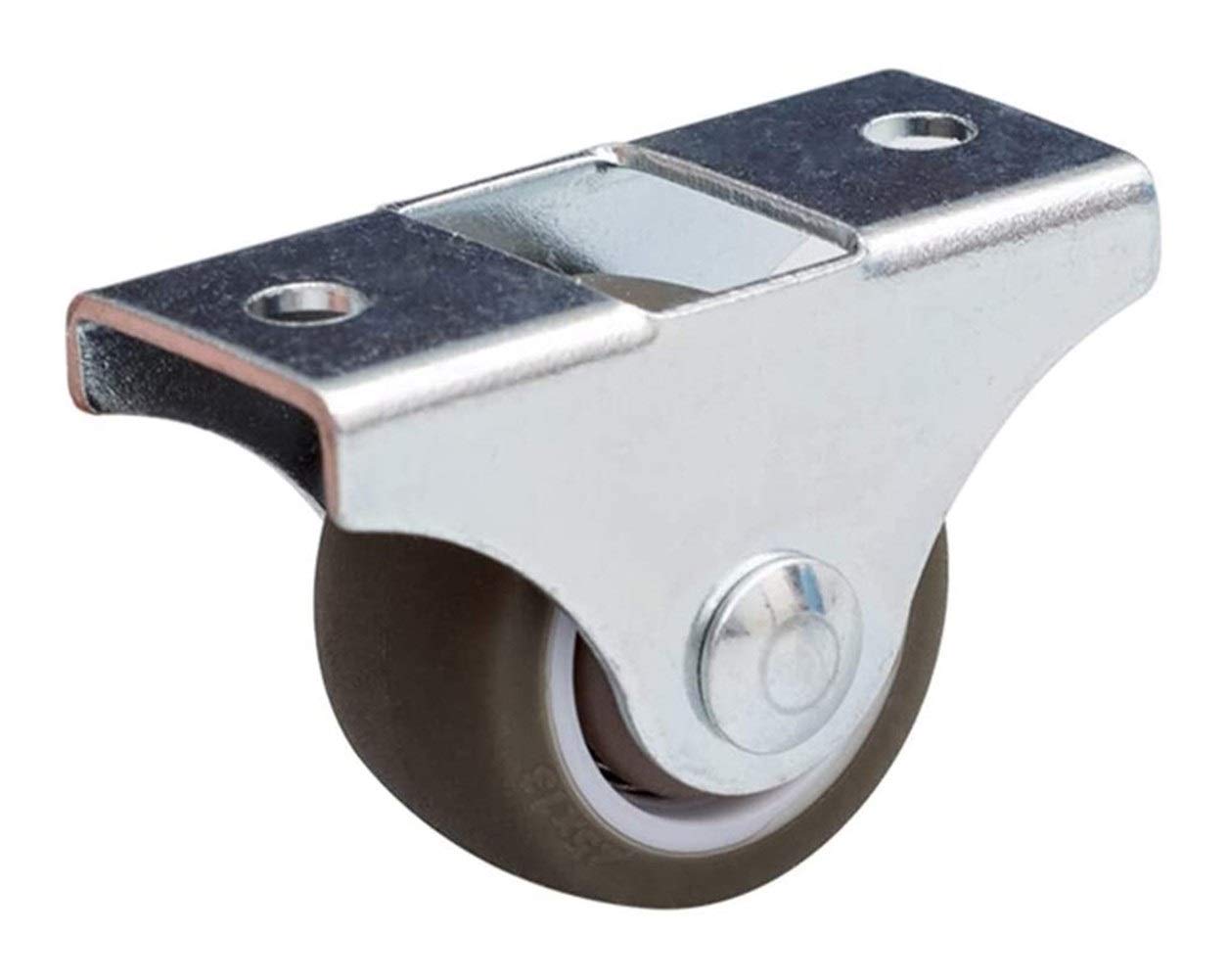 Ruote girevoli per carrelli mobili Ruote girevoli in Gomma, per Trasporto Ruote fisse 25 mm, Ruote di Fissaggio 50 mm, Set da 4 (2 Pollici)