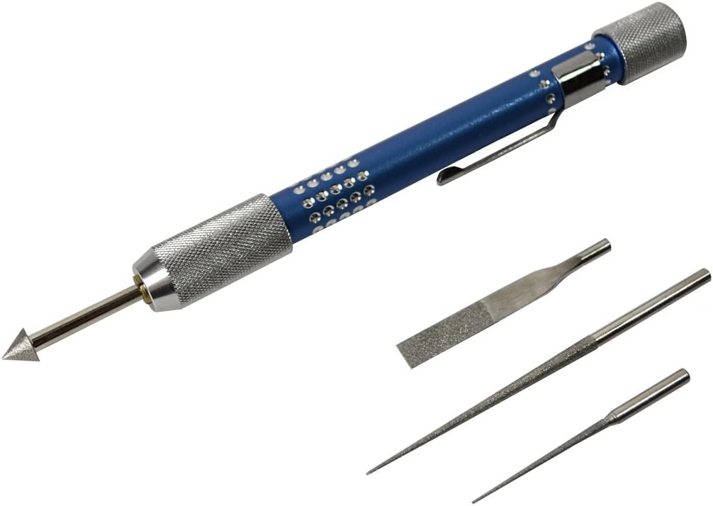 4-1/2" Bead Reamer Deluxe Set w/Pocket Clip Jewelry Making Beading Tool