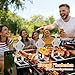 HGroCA Hot Dog Holder Stand BBQ Accessories, Grill 4Pcs Barbecue Forks Stainless Steel Funny Gift for Party Camping
