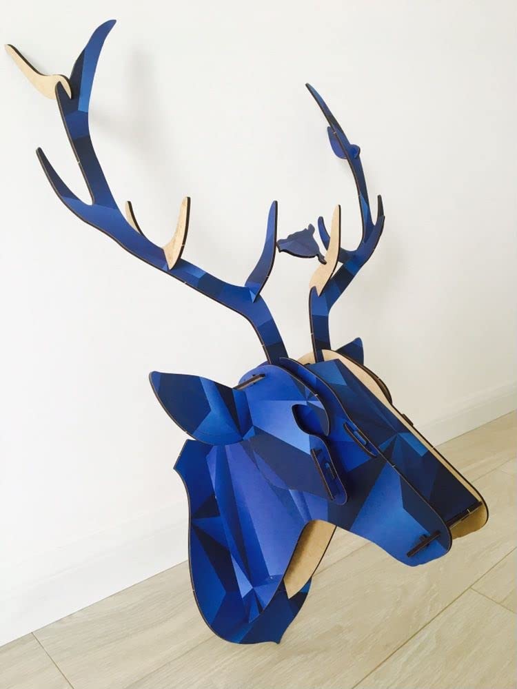 Décoration Murale Filum Tête De Cerf De Face 51x51cm Métal Cuivre | Leroy Merlin