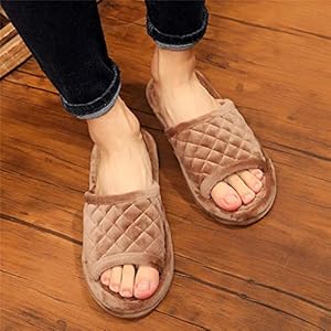 Doek slippers mannen en vrouwen herfst en winter indoor houten vloer mute zachte bodem slippers