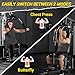 GarveeLife Home Gym Machine System with 100 LBS Weight Stack, Multifunctional Weight Machine, Full Body Workout Station Exercise Equipment, All in One Home Gym with Pulley System for Strength Training