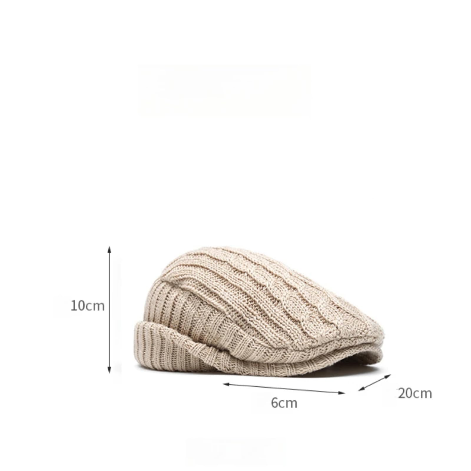 Czapki Czapki Skullies Czapki Beanie Dzianinowa Damska Beret Czapka Przytulna Bawełniana Zimowa Czapka Z Podszewką Luźny Krój na Jesień Zimę Stylowa Dzianinowa Czapka Kaczka Dziób 56-61 cm