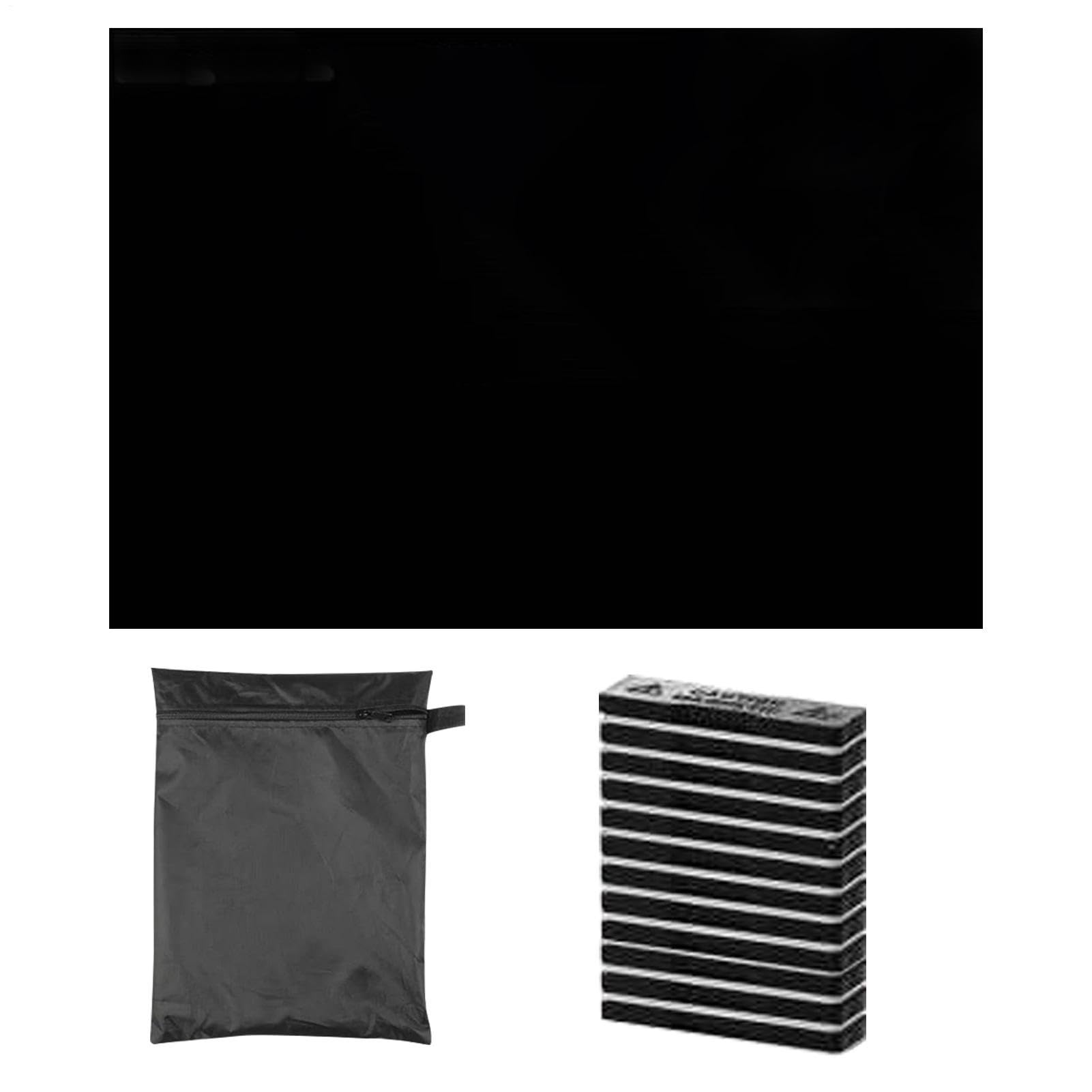 Tenda oscurante portatile | tessuto Oxford 420D 14,5 x 30 cm | 90% blocco della luce con o magnete – senza foratura, tenda da viaggio tagliata su misura