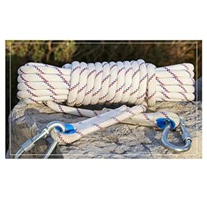 Touw Wit 10mm-16mm Outdoor Nylon Veiligheidstouw, Bergbeklimmen Expeditie Abseilen Touw, Buiten Klimtouw, Bergbeklimmen…