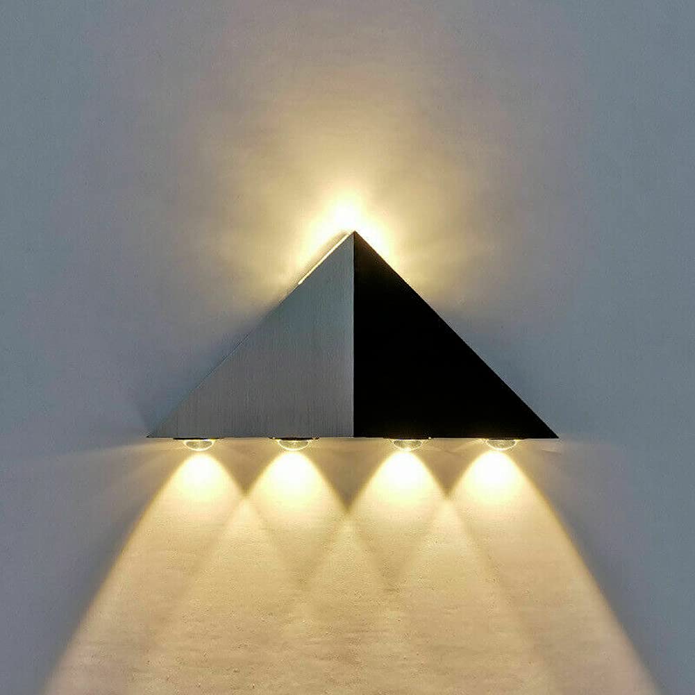 ausuky LED Wall Sconce Ceiling Double Head Light Walkway Bedroom Porch Hotel Bar Fixture (Warm White)