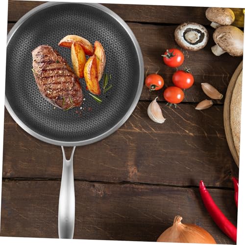 Wok de acero inoxidable compatible con estufa de inducción miniatura 4