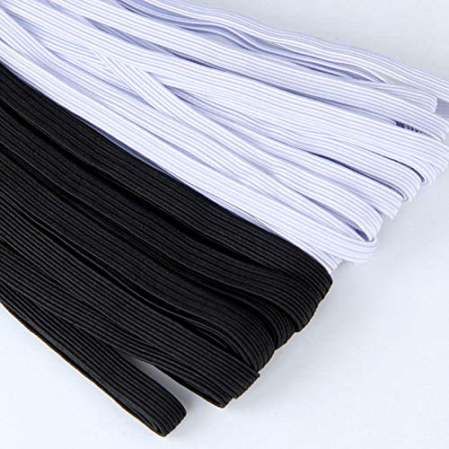 AK TRADING CO. AK 3/8inch-BLACKx144Y Elastic, Black