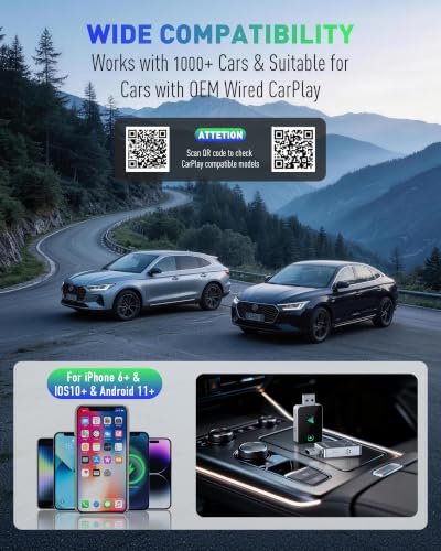 Wireless CarPlay Adapter 2026 Upgraded