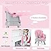 HONEY JOY 8 in 1 Baby High Chair, Convertible Highchair for Babies and Toddlers/Table and Chair Set/Building Block Table/Booster Seat/Stool/Toddler Chair with Safety Harness (Pink)