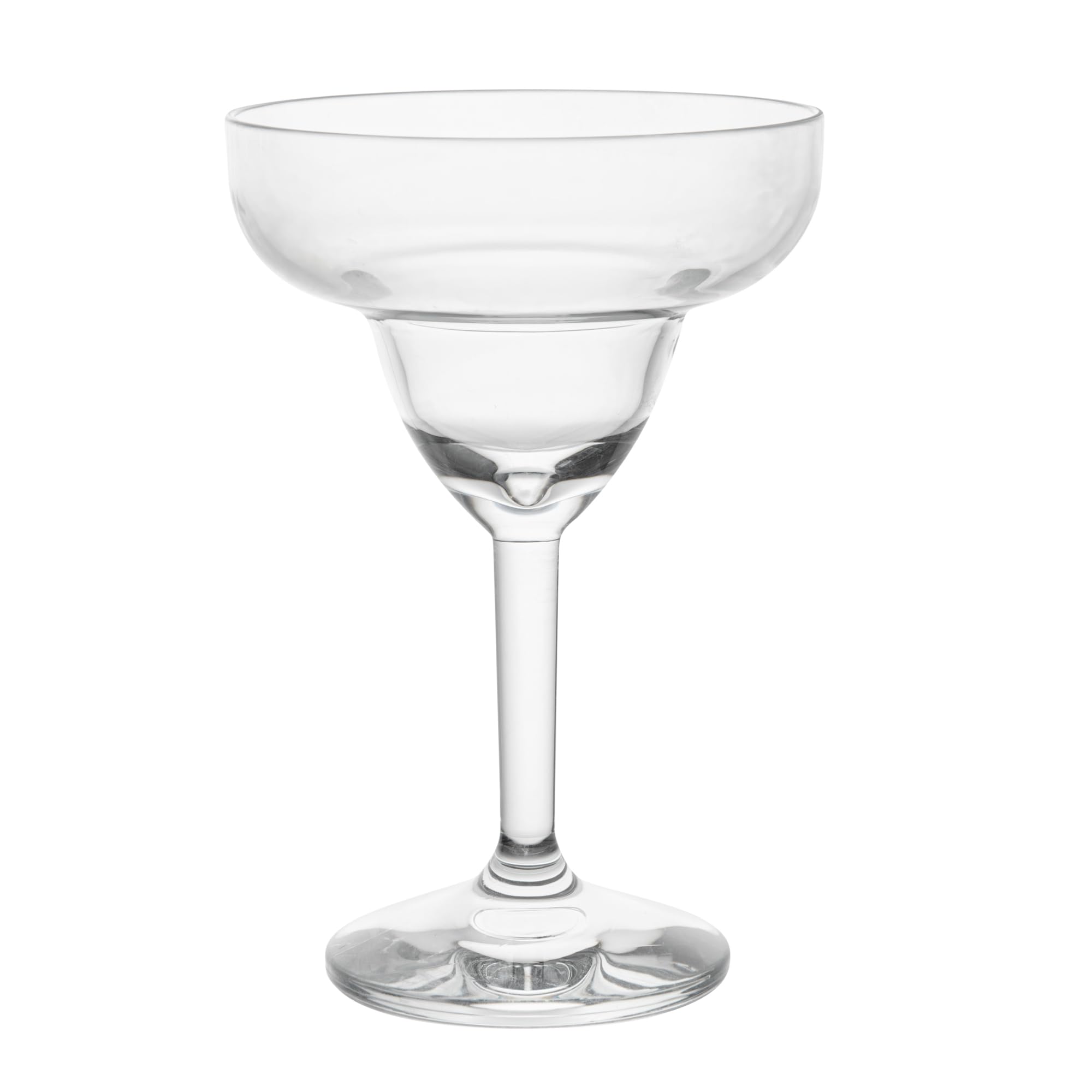 Restaurantware BEV Tek - Bicchieri da Margarita da 325 ml, 6 bicchieri da cocktail resistenti, lavabili in lavastoviglie, infrangibili, in plastica PC trasparente, per tutti i tipi di bevande