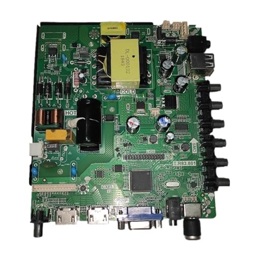 3-in-1 TV マザーボード アクセサリ、Compatible For LED 、T.R83.801 63-93V 700mA マザーボード交換部品(1366x768)