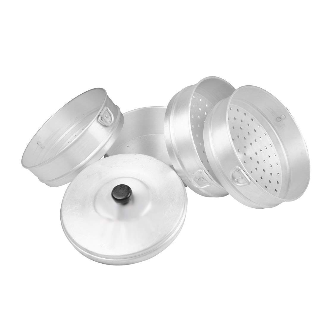 Singla Aluminium Silver Momos Steamer (27.5x27.5x20cm)