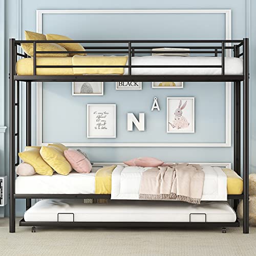 Merax-Twin-Over-TwinTriple-Bunk-Bed-with-Twin-Size-Trundle-Black