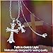 AICase For Chrome Cross Heart Gothic Necklace for women 18K Gold Plated Double Goth Pendant Necklace Dainty Diamond Chain Choker Delicate Faith Jewelry Baptism Catholic Religious Christian Gifts_2
